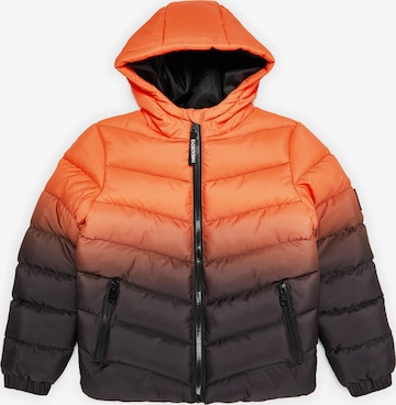 Threadboys Winter Jacket 'Ombre' in Orange: front