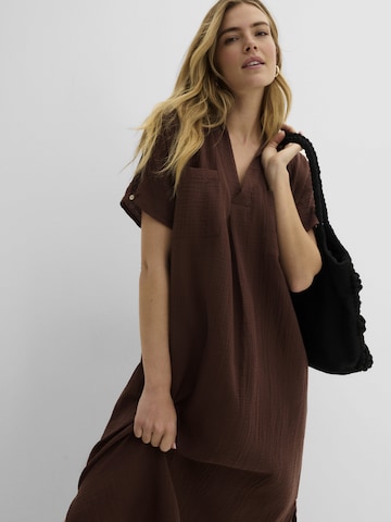 bonprix Blousejurk in Bruin