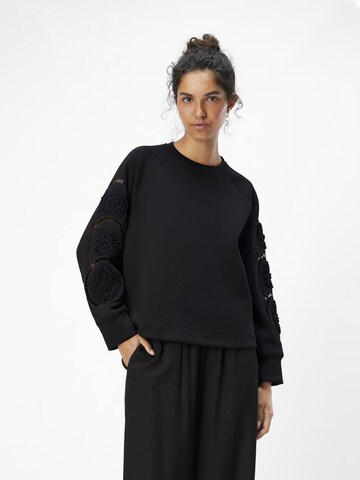 Sweat-shirt 'OBJDorina' OBJECT en noir : devant