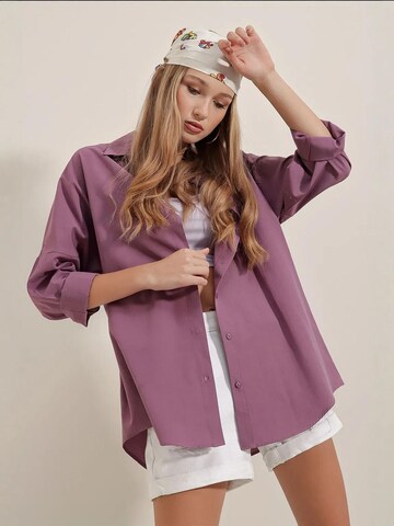 Bigdart Bluse in Lila: Vorderseite