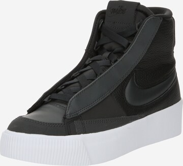 Sneaker înalt 'BLAZER VICTORY' de la Nike Sportswear pe negru: față