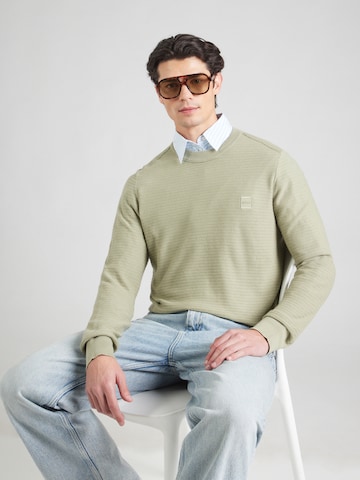 Pullover 'Anion' di BOSS in verde: frontale
