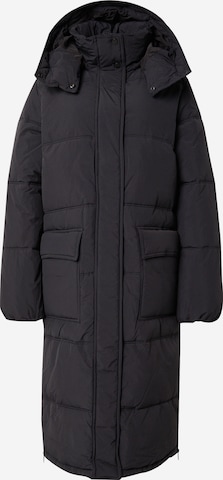 TOPSHOP Pitkä talvitakki 'Ultimate' värissä musta: etupuoli