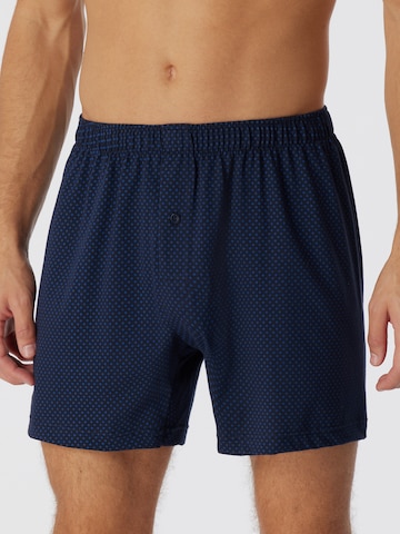 Boxers ' Cotton Casuals ' SCHIESSER en bleu : devant