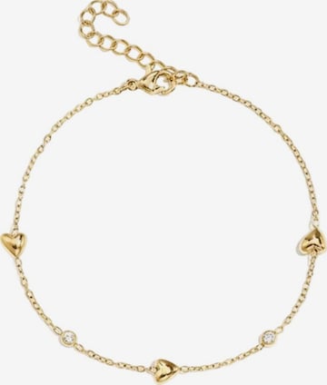 Cala Rose Armband 'Little Heart' in Gold: Vorderseite