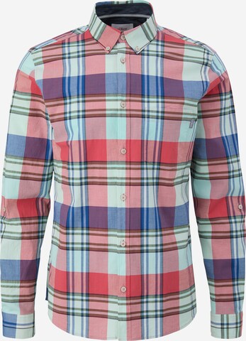 s.Oliver Slim fit Overhemd in Rood: voorkant