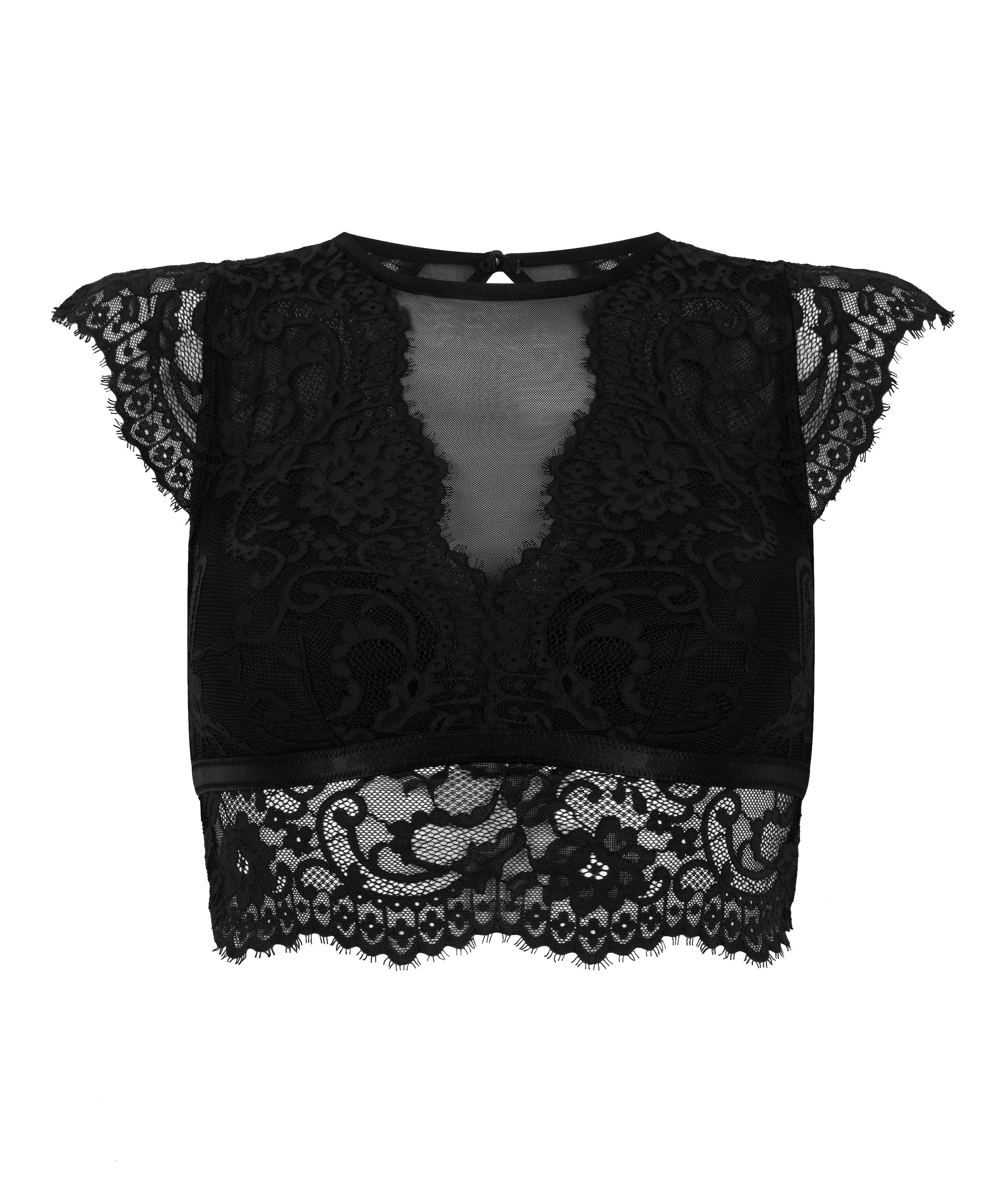 Hunkemöller - Soutien Bustier Soutien 'Valora' em preto: frente