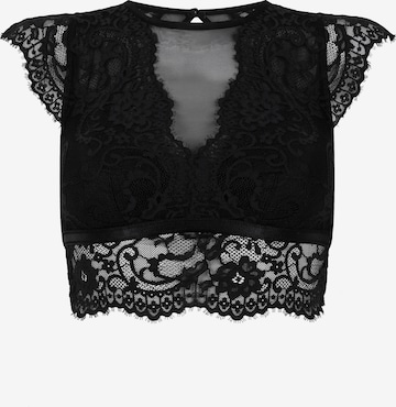 Hunkemöller Bustier Rintaliivi 'Valora' värissä musta: etupuoli