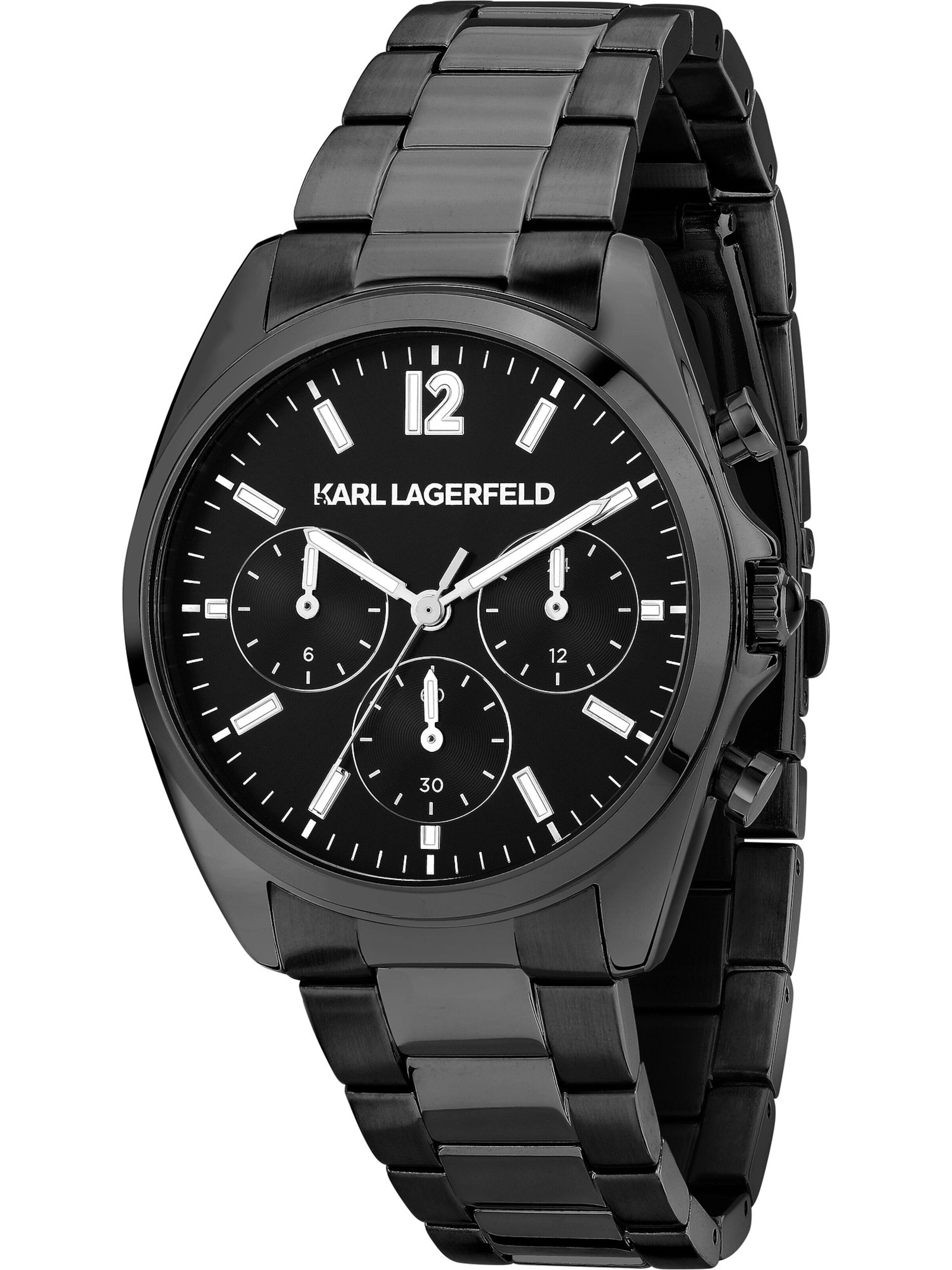 Karl Lagerfeld Analog Watch 'Boss Novia' in Grey: front