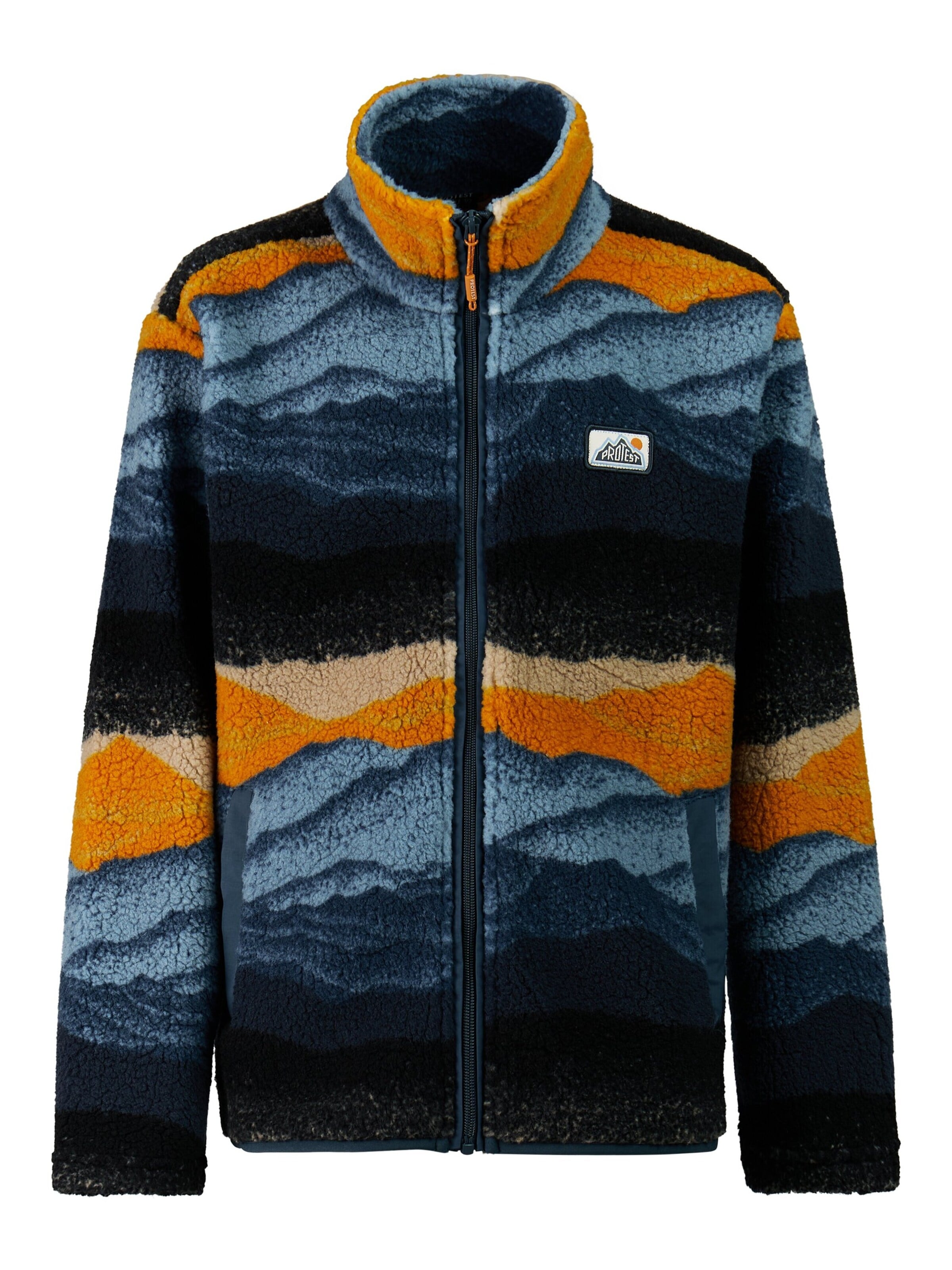 PROTEST Fleece jas 'PRTRooney JR' in Blauw: voorkant