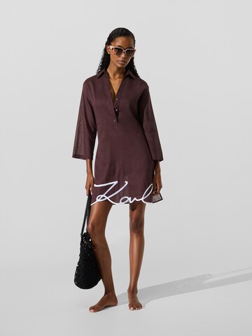 Karl Lagerfeld Strandkjole i brun: forside