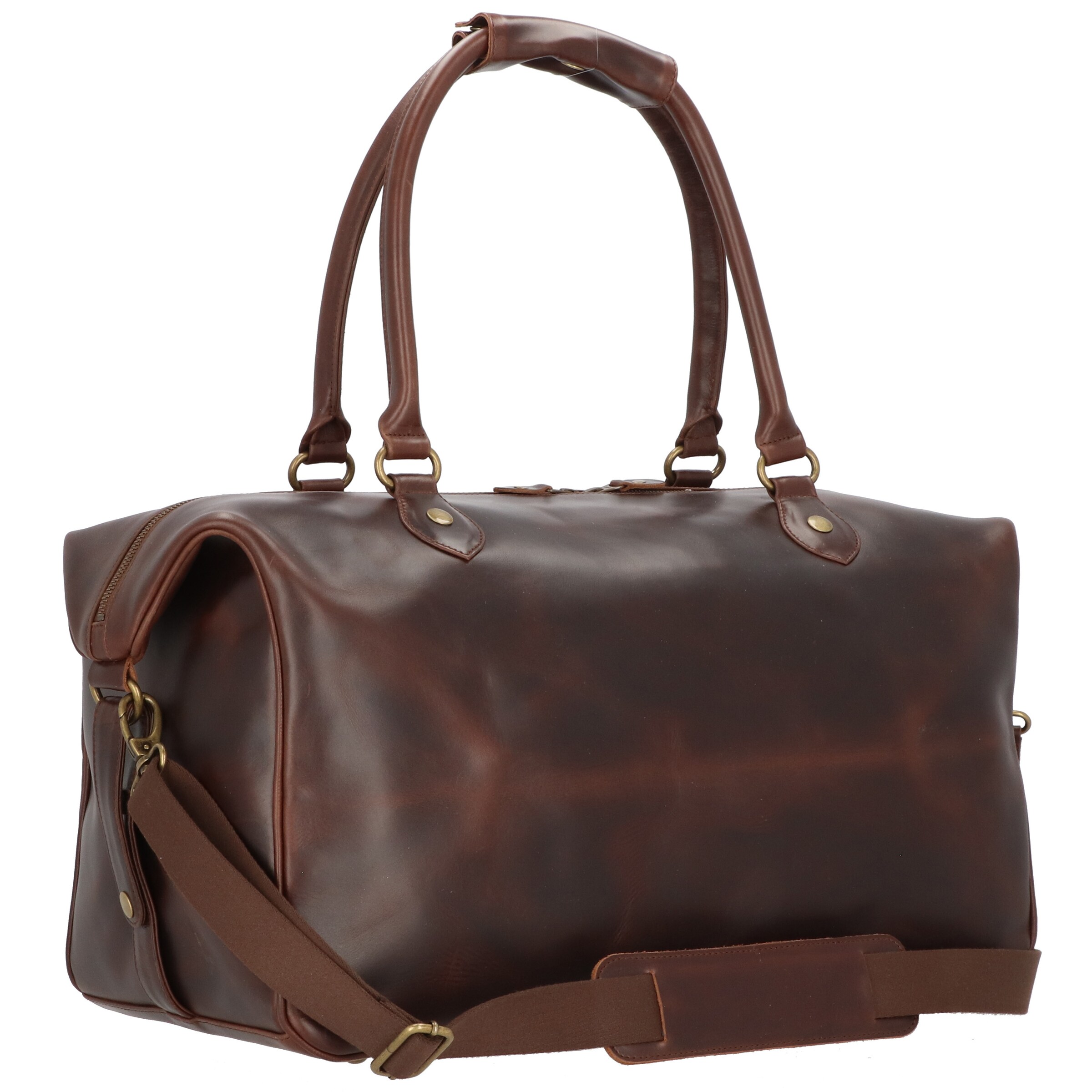 Buckle & Seam Travel bag 'Linwood' in Brown