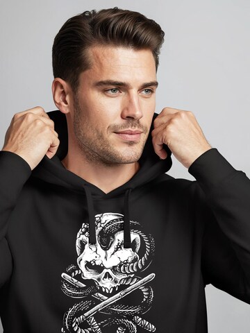 Neverless Sweatshirt 'Skull Snake'‌‌‌ in Schwarz