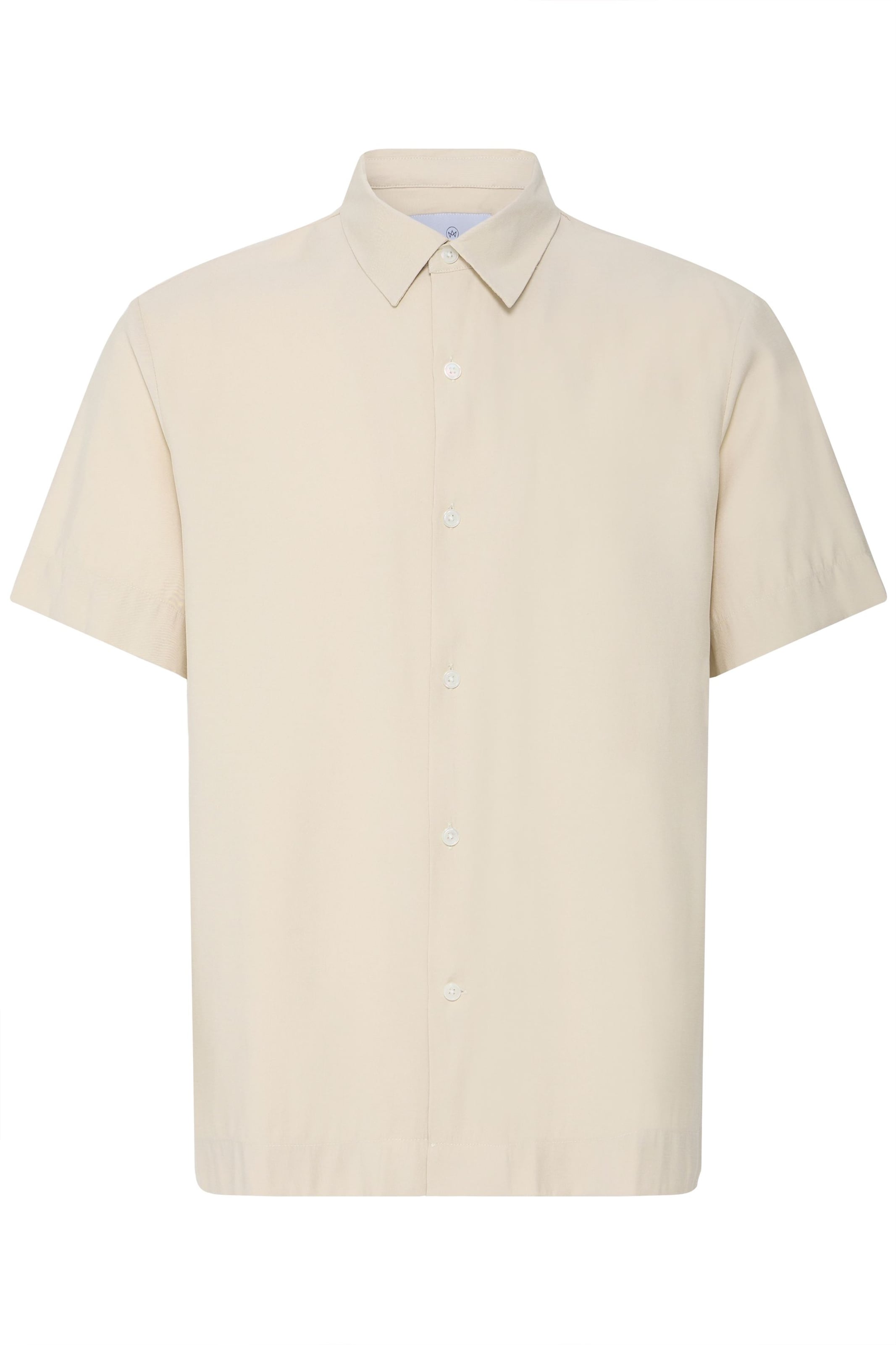 Kronstadt Regular Fit Kurzarmhemd ' KSValbrook ' in Beige: Vorderseite