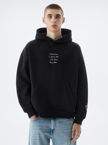 Pull&Bear Sweatshirt in Zwart: voorkant