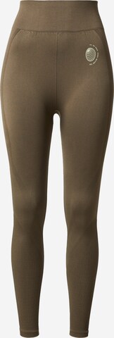 LeGer by Lena Gercke Skinny Workout Pants 'Brianne' in Green: front