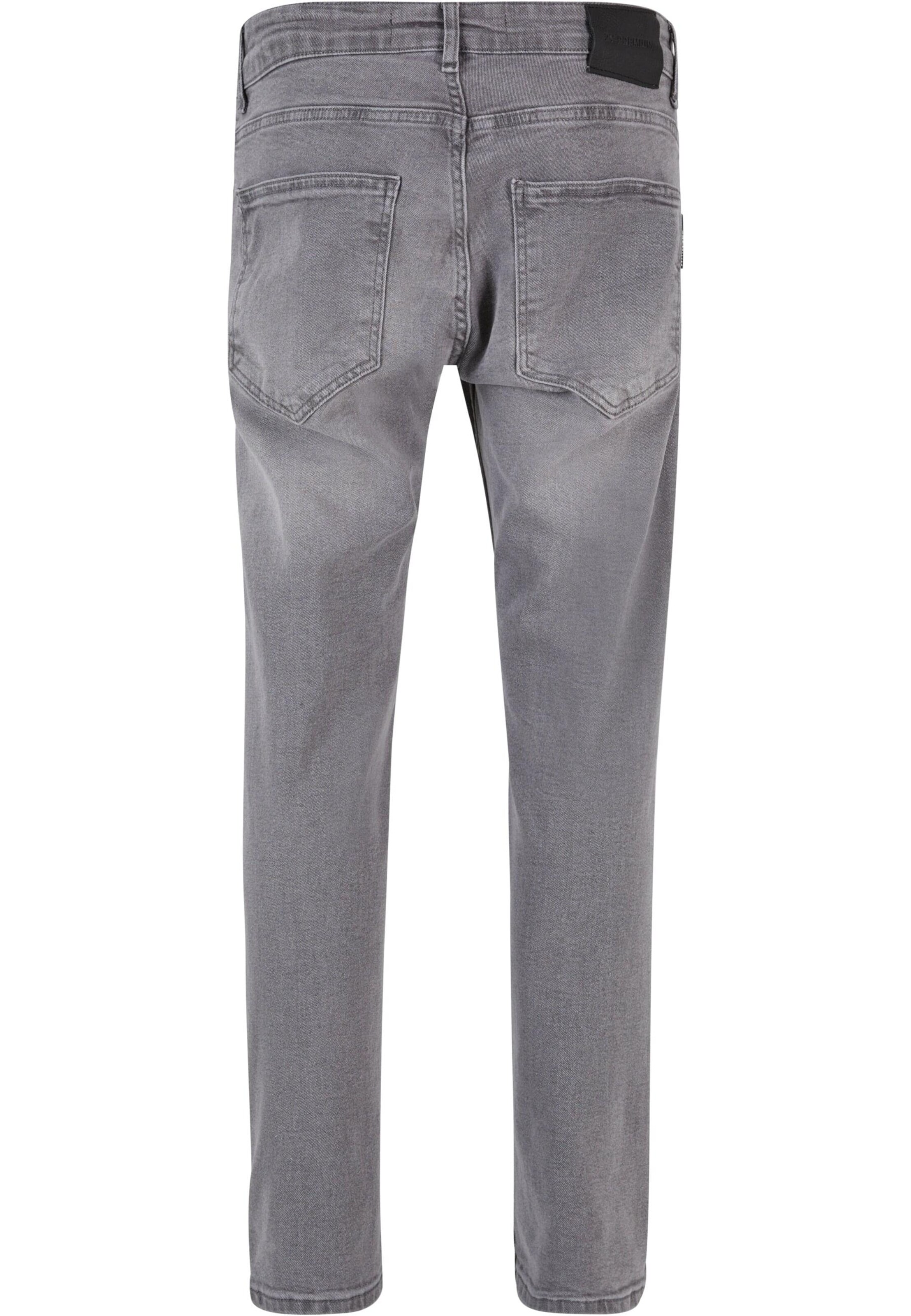 2Y Premium Tapered Jeans in Grey