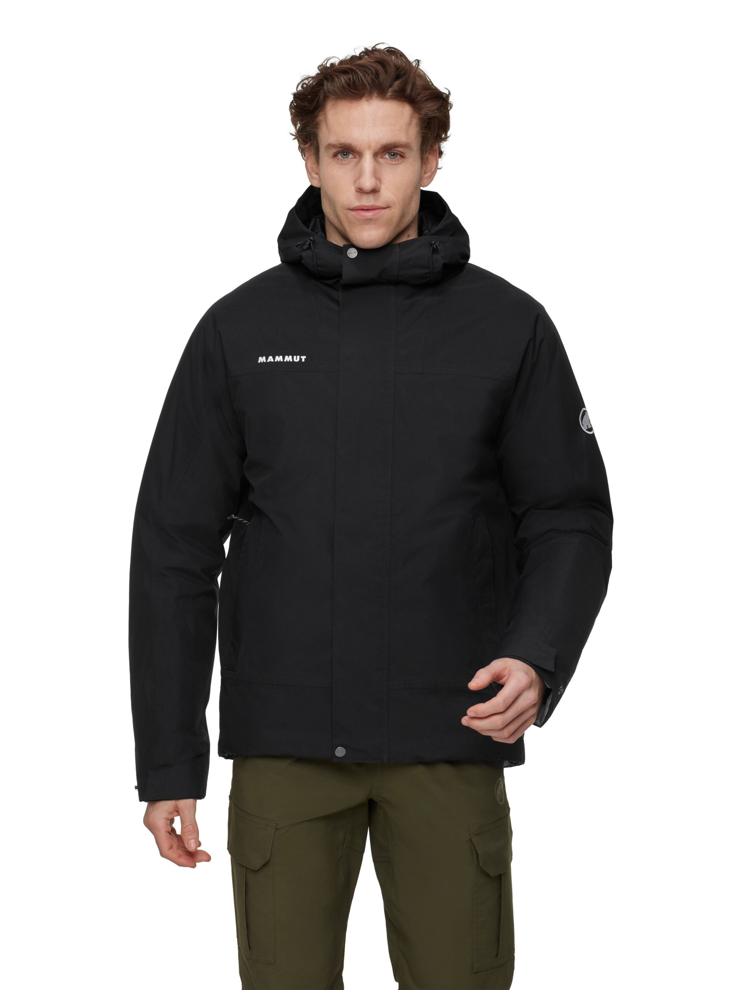 MAMMUT Outdoor jacket 'Treeline' in Black: front