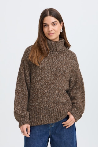 Pull-over Pulz en marron : devant