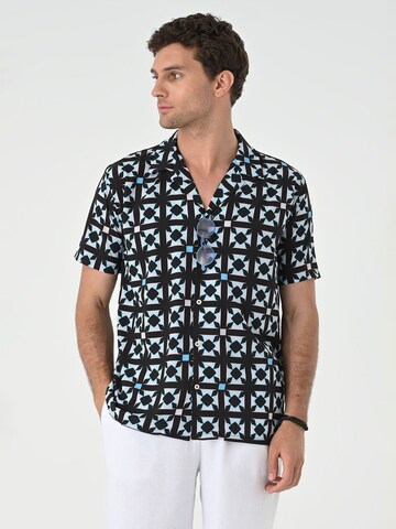 Antioch Comfort Fit Hemd in Blau: Vorderseite