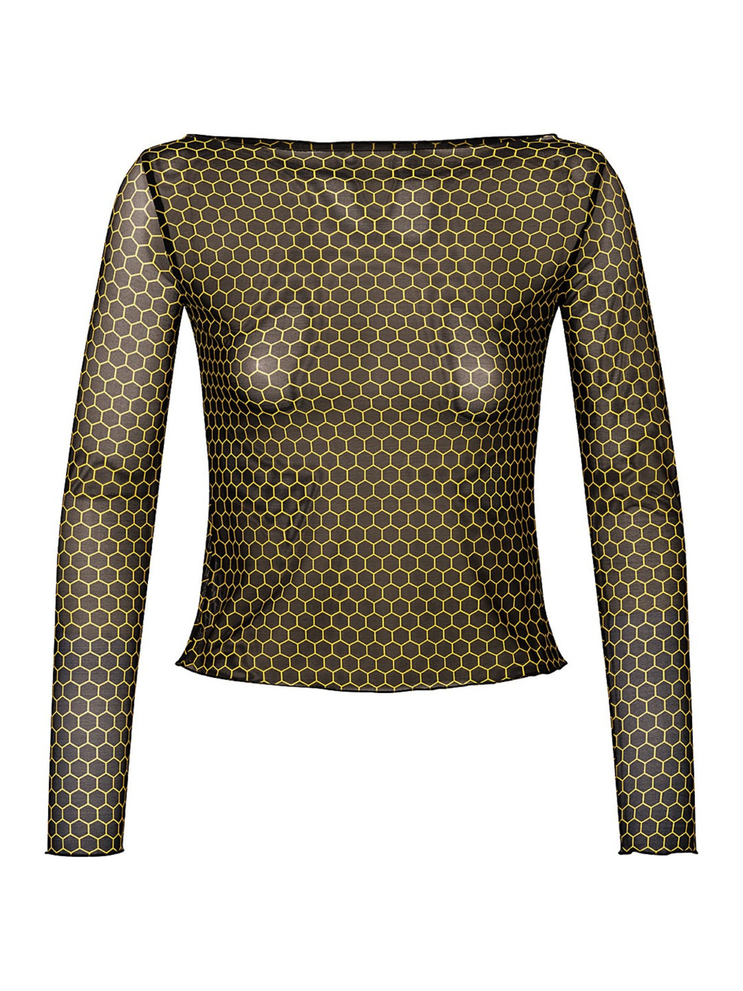 Tanzmuster Sports Top 'Mimi' in Gold: front
