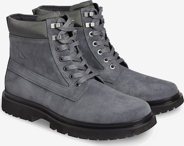 Calvin Klein Jeans Lace-Up Boots in Grey