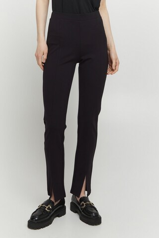 Coupe slim Leggings 'SYMA' b.young en noir : devant