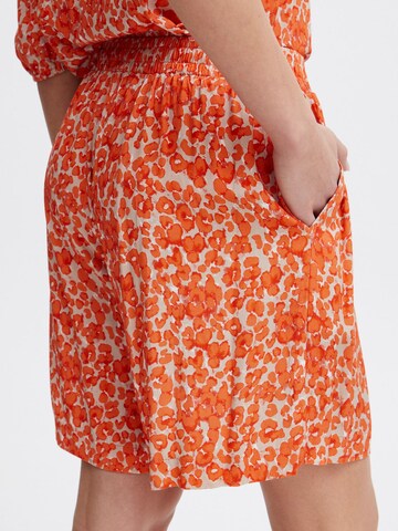 Wide Leg Pantalon 'Aya' ICHI en orange