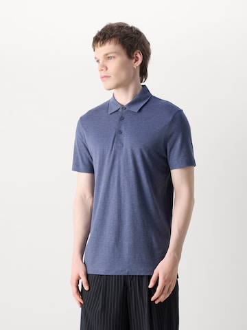 BOSS Футболка 'Pitton' в Синий: спереди