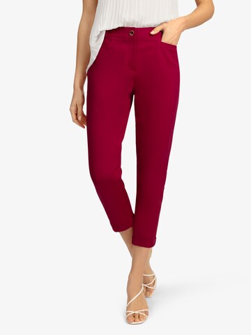 APART Slim fit Pants in Red: front