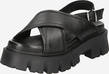 INUOVO Páskové sandály – černá: přední strana