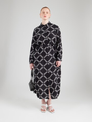 Abito camicia 'VMCBrina' di Vero Moda Curve in nero: frontale