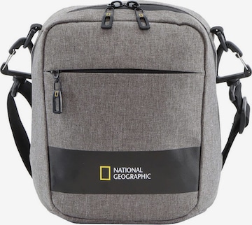 National Geographic Crossbody Bag in Grey: front