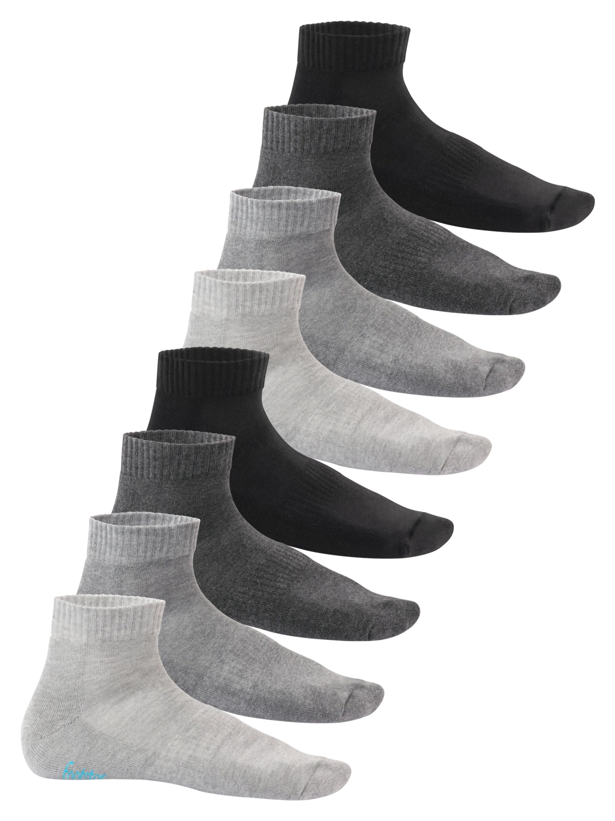 footstar Socks 'EVERYDAY!' in Grey: front