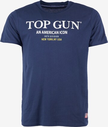 TOP GUN Shirt in Blue: front