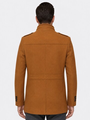 ALLTHEMEN Winter Coat 'Winterruhe' in Brown