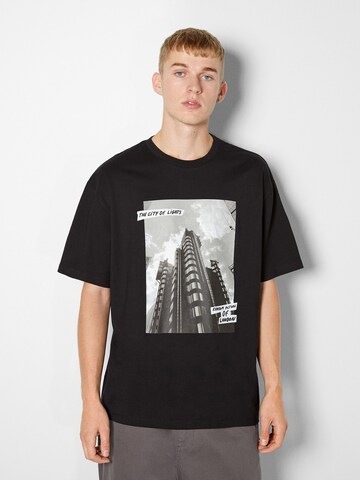 Bershka T-Shirt in Schwarz: predná strana