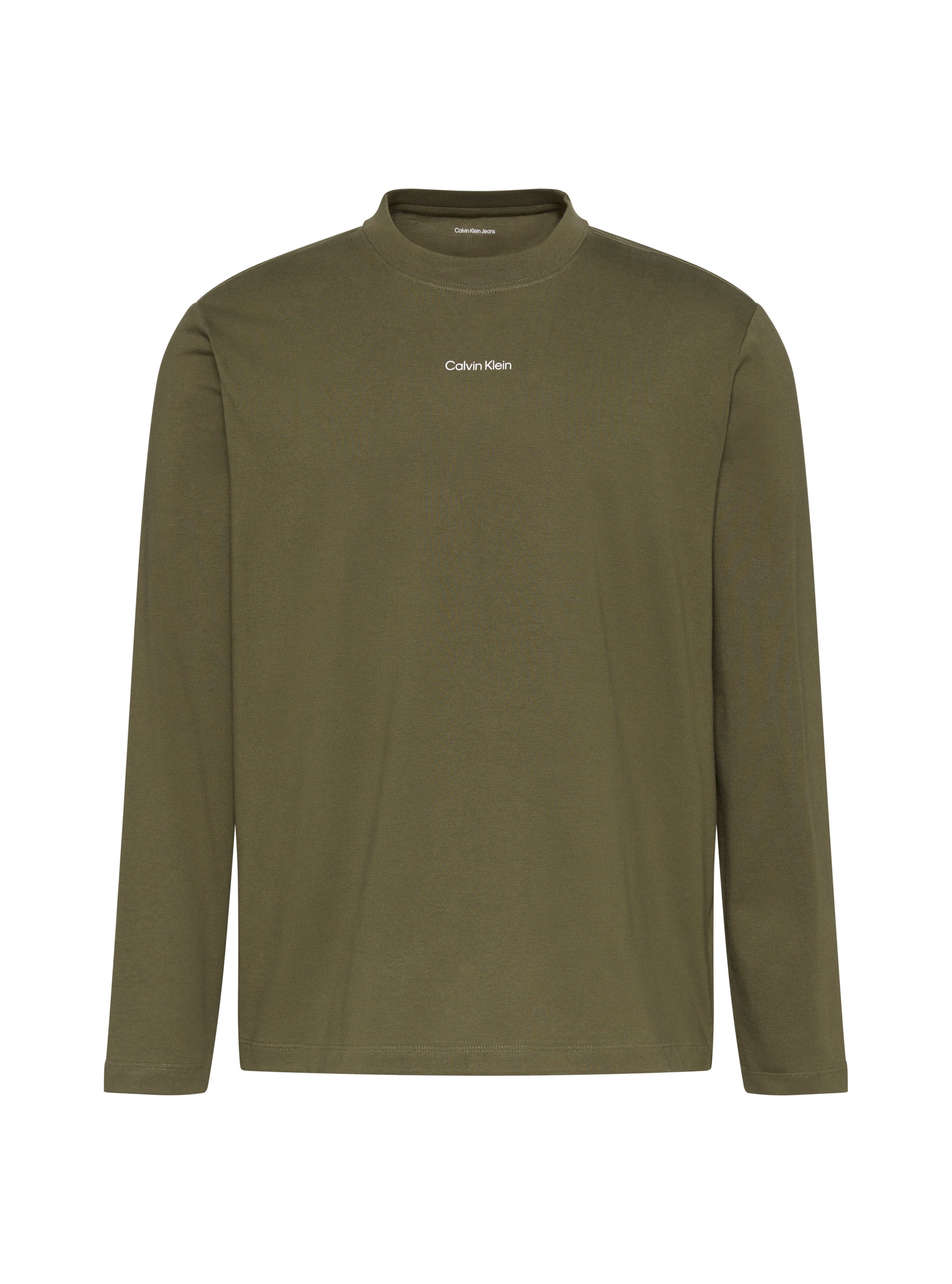 Tricou 'EASY' pe XS Calvin Klein Jeans pe oliv / alb, Vizualizare produs