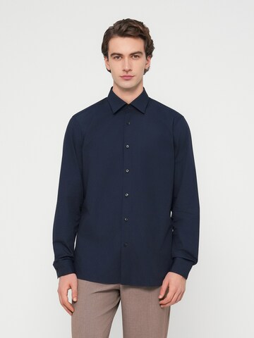 HUGO Regular fit Πουκάμισο 'Valerio' σε μπλε: μπροστά