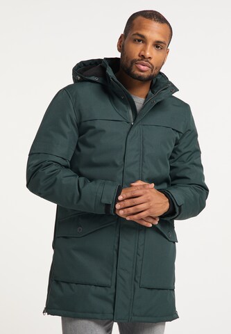 Petrol Industries Winterparka in Groen: voorkant