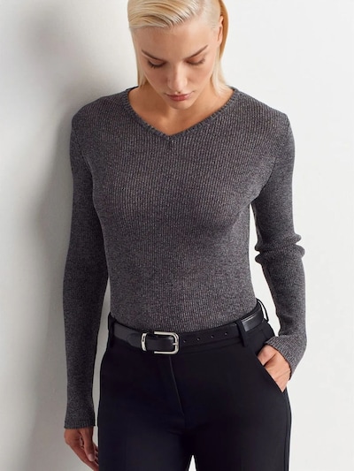 Dilvin Pull-over 'Pullover' en S-L en gris foncé, Vue avec produit