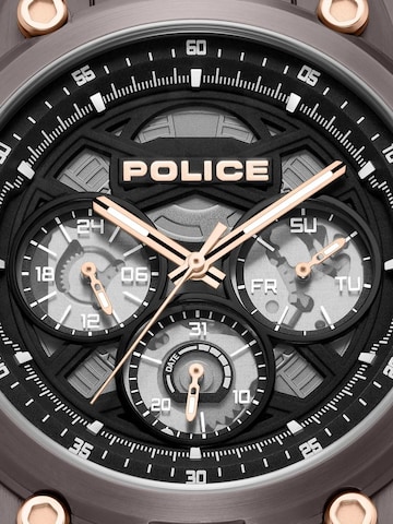 Montre à affichage analogique POLICE en marron