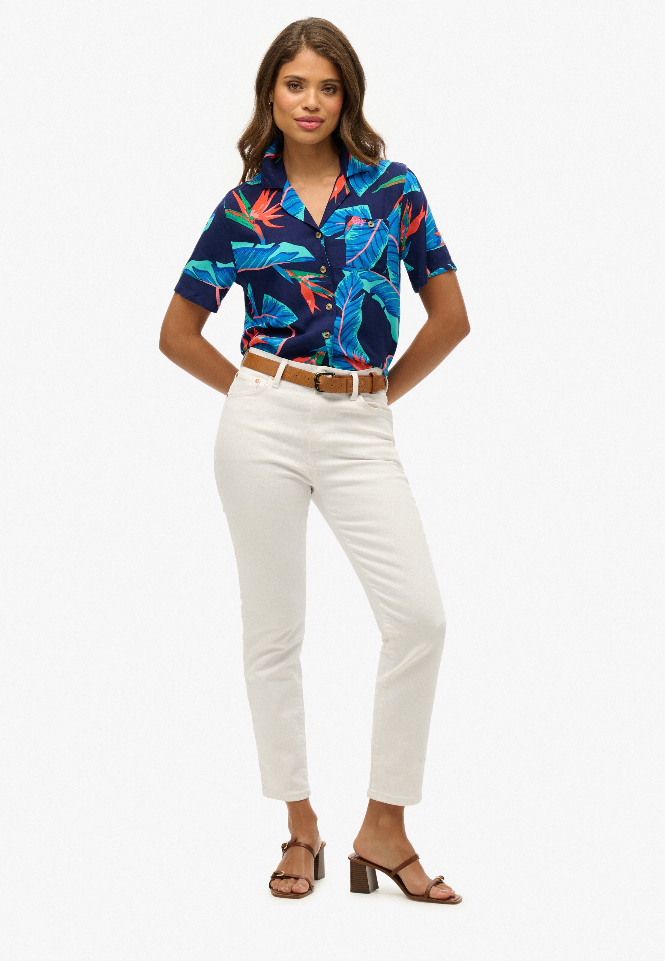 Chemisier Superdry en bleu