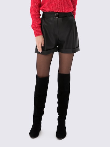 Anushka Loosefit Hose in Schwarz: Vorderseite