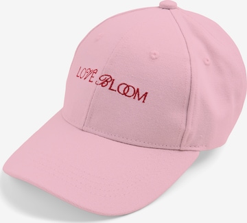 Casquette 'PCSINA' PIECES en rose : devant
