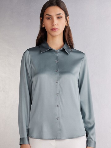 INTIMISSIMI Silk Shirt in Blau: Vorderseite