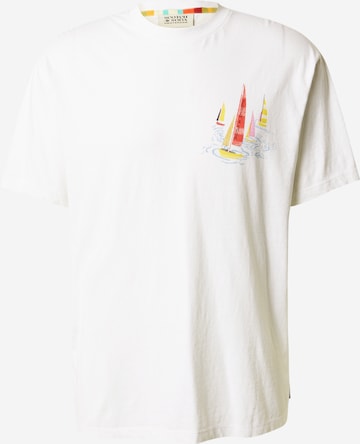 T-Shirt SCOTCH & SODA en blanc : devant