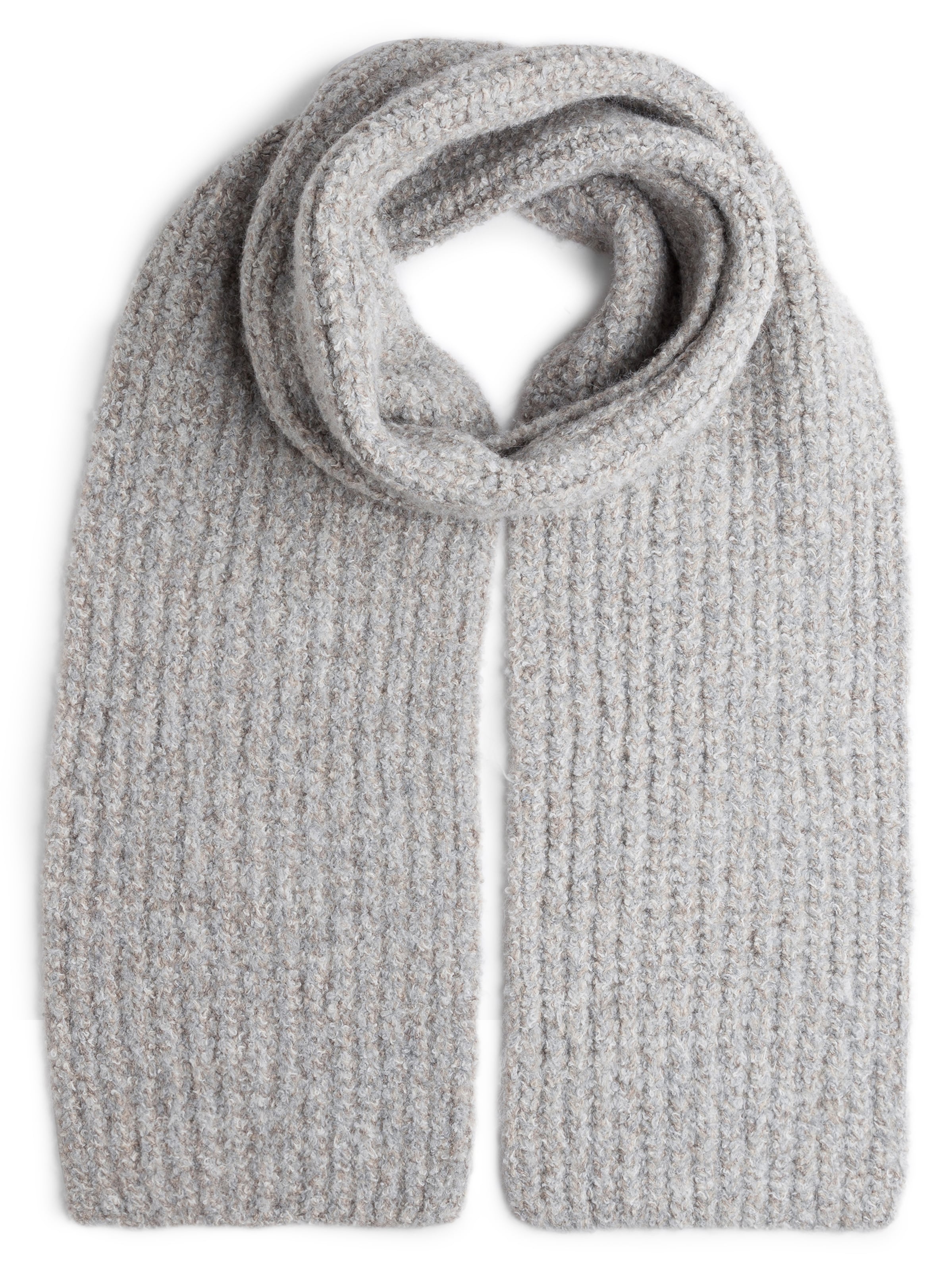 Marie Lund Schal in Grau: Vorderseite