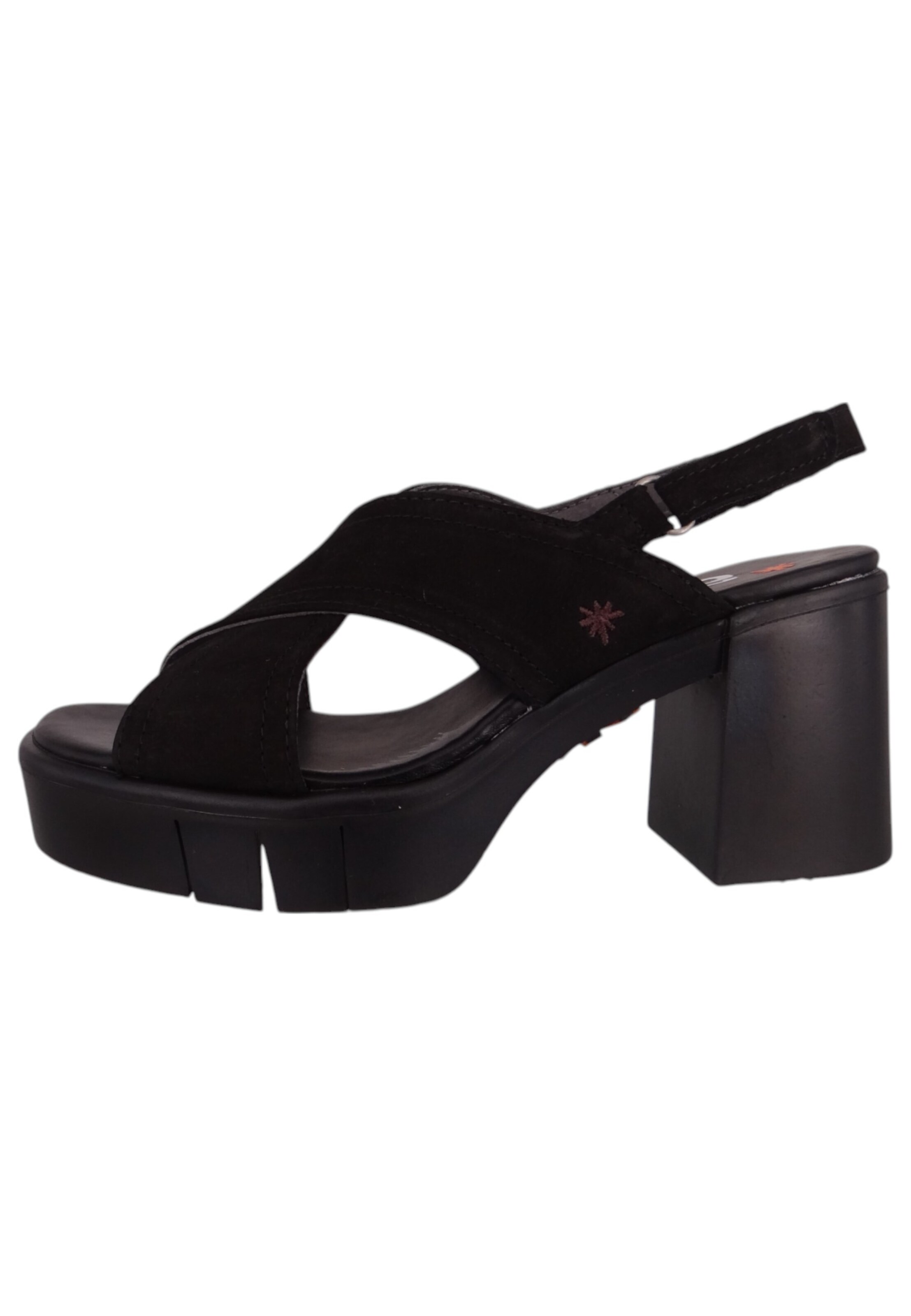 Sandales à lanières ART en noir