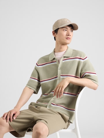 JACK & JONES Pletena jopa 'JORMAINE' | zelena barva: sprednja stran